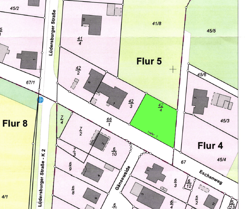 Prodej pozemku 857 m², Eschenweg, Lüdersburg, Dolní Sasko Prodej pozemku 857 m², Eschenweg, Lüdersburg, Dolní Sasko