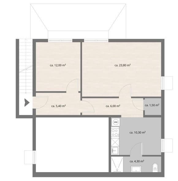 Pronájem bytu 2+1 64 m², Augsburg, Bavorsko Pronájem bytu 2+1 64 m², Augsburg, Bavorsko