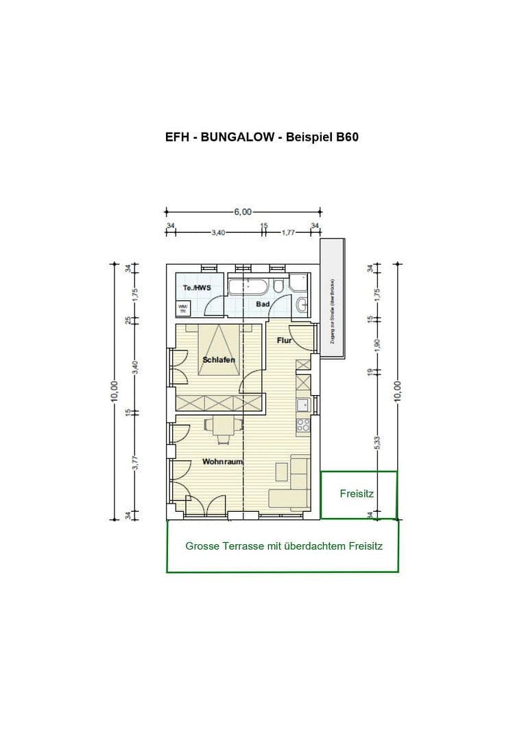 Prodej domu 59 m², pozemek 300 m², Lärchenweg in Triftern im schönen Rottal, Bad Füssing, Bavorsko Prodej domu 59 m², pozemek 300 m², Lärchenweg in Triftern im schönen Rottal, Bad Füssing, Bavorsko