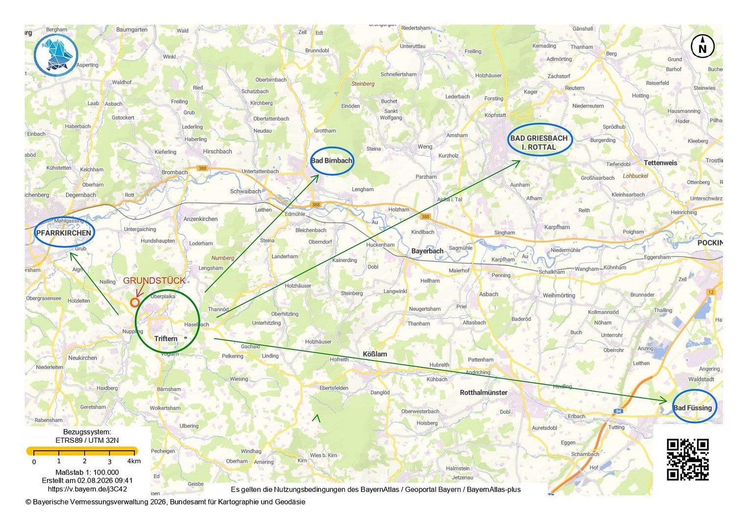 Prodej domu 59 m², pozemek 300 m², Lärchenweg in Triftern im schönen Rottal, Bad Füssing, Bavorsko Prodej domu 59 m², pozemek 300 m², Lärchenweg in Triftern im schönen Rottal, Bad Füssing, Bavorsko