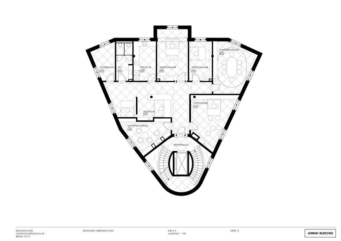 Pronájem kanceláře 193 m², Hohenzollerndamm, Berlin, Berlín Pronájem kanceláře 193 m², Hohenzollerndamm, Berlin, Berlín