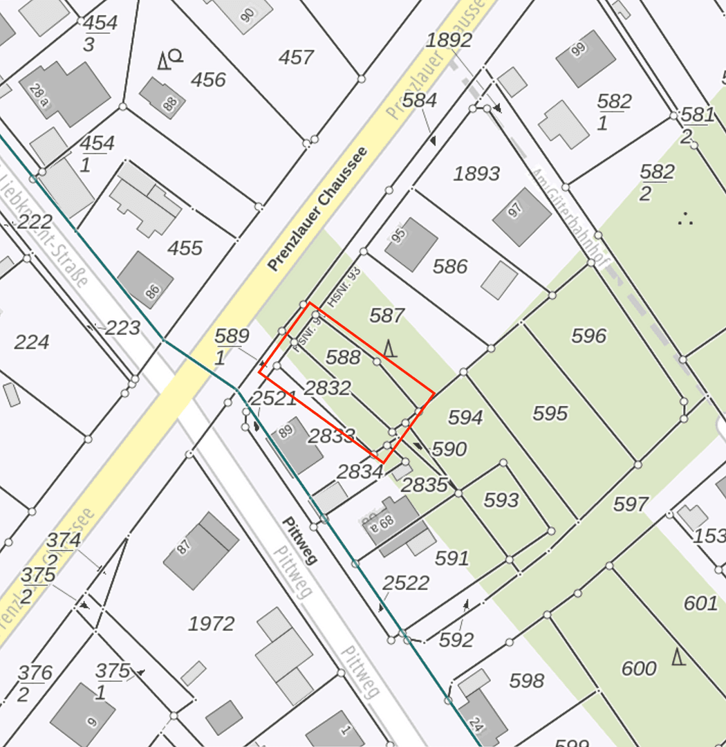 Prodej pozemku 524 m², Prenzlauer Chaussee 91, Wandlitz, Braniborsko Prodej pozemku 524 m², Prenzlauer Chaussee 91, Wandlitz, Braniborsko