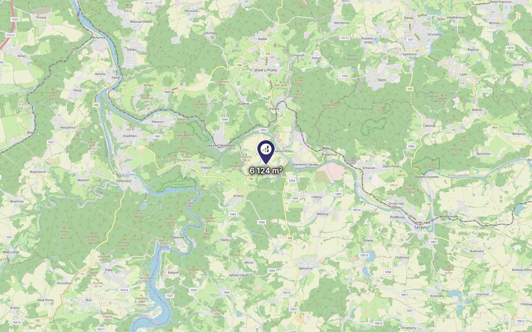Prodej pozemku 6.124 m², Kamenný Přívoz, Středočeský kraj Prodej pozemku 6.124 m², Kamenný Přívoz, Středočeský kraj
