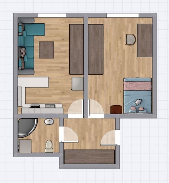 Pronájem bytu 2+kk 44 m², Holandská, Praha, Praha Pronájem bytu 2+kk 44 m², Holandská, Praha, Praha