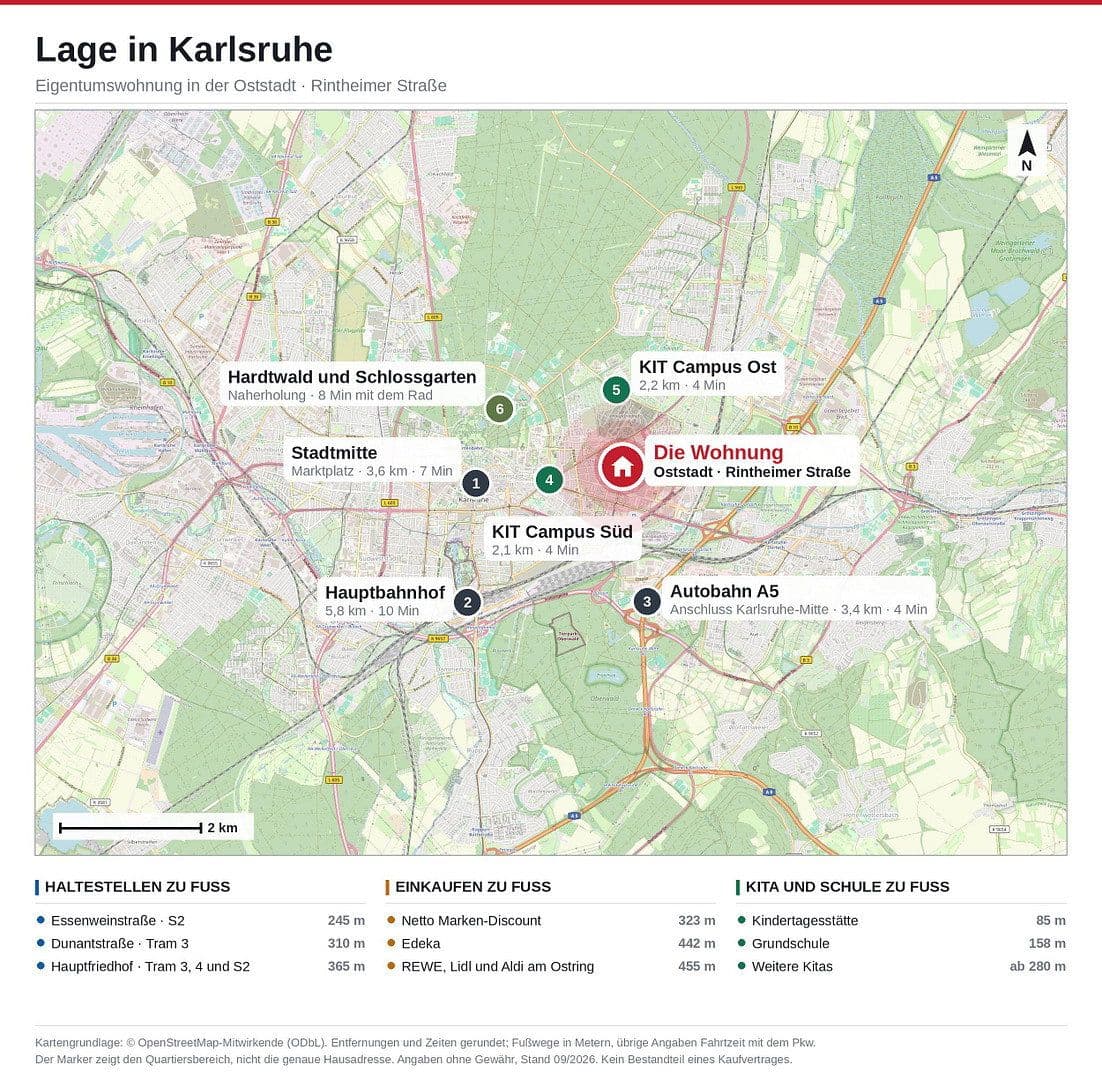 Prodej bytu 2+1 63 m², Karlsruhe, Bádensko-Württembersko Prodej bytu 2+1 63 m², Karlsruhe, Bádensko-Württembersko