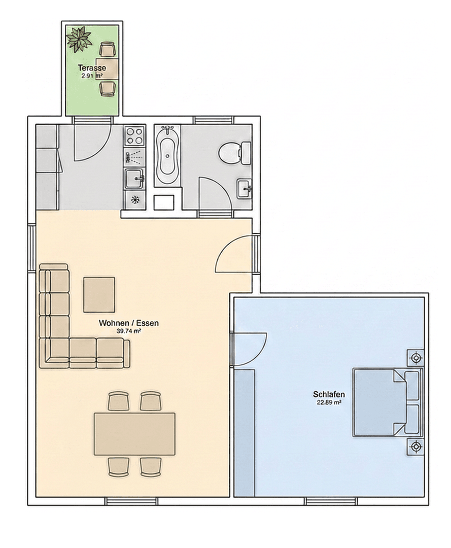 Pronájem bytu 2+1 61 m², Stadtplatz 14, Bogen, Bavorsko Pronájem bytu 2+1 61 m², Stadtplatz 14, Bogen, Bavorsko