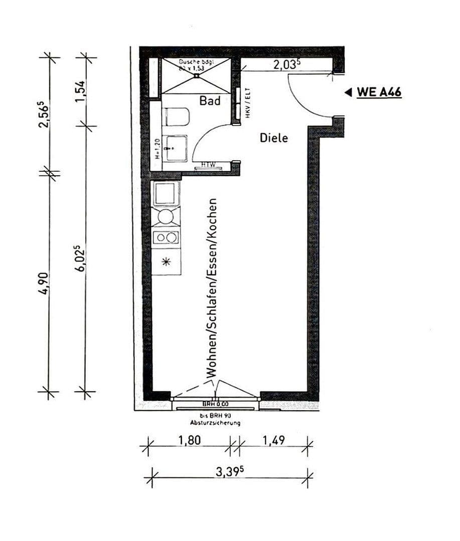 Pronájem bytu 1+1 27 m², Maximilianstr. 43, Nürnberg, Bavorsko Pronájem bytu 1+1 27 m², Maximilianstr. 43, Nürnberg, Bavorsko