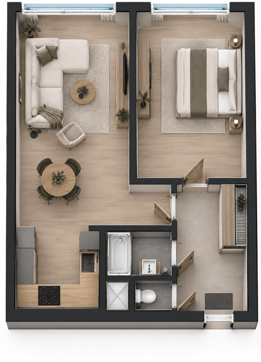 Prodej bytu 2+kk 42 m², Mádrova, Praha, Praha Prodej bytu 2+kk 42 m², Mádrova, Praha, Praha