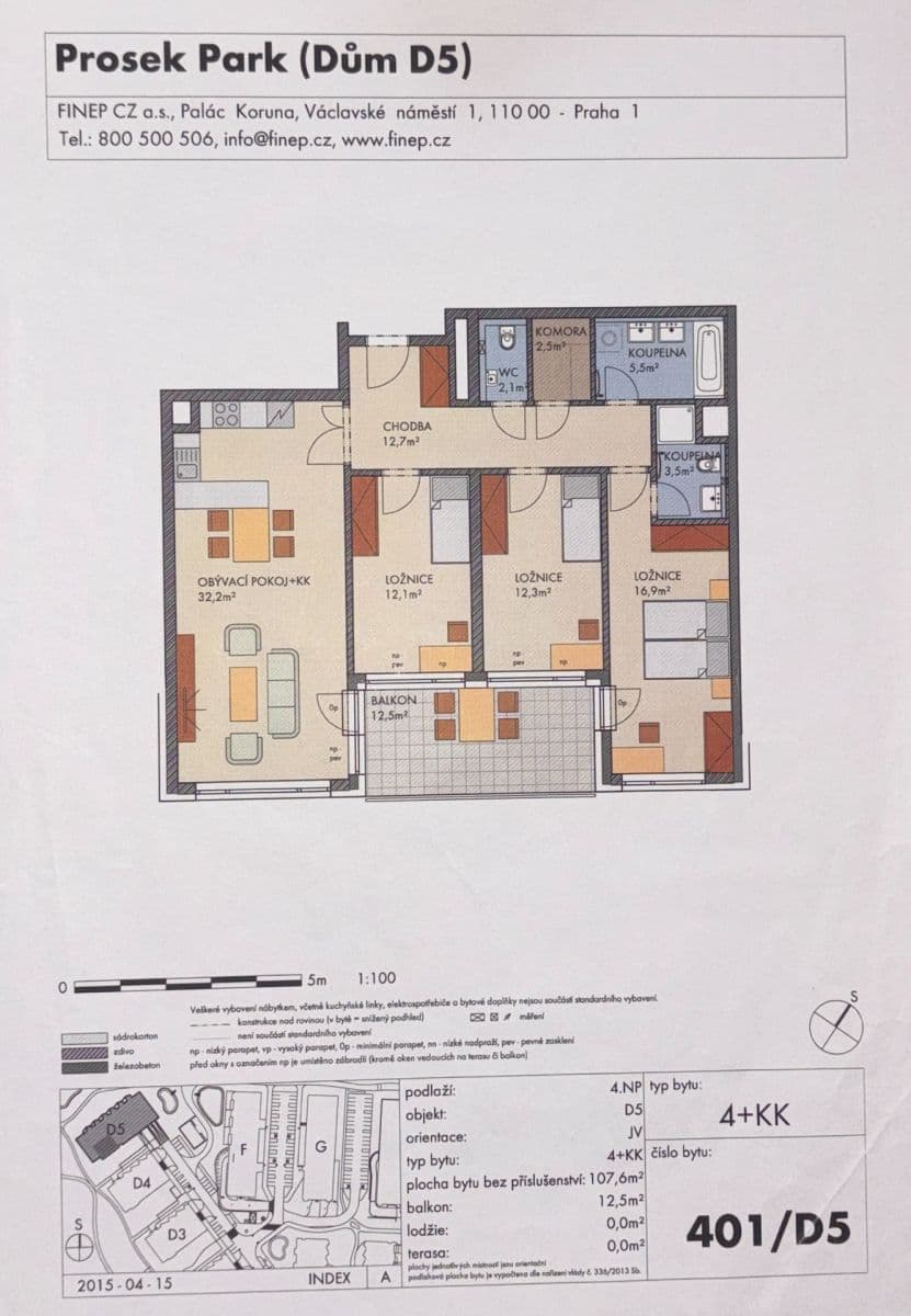 Pronájem bytu 4+kk 108 m², Makedonská, Praha, Praha Pronájem bytu 4+kk 108 m², Makedonská, Praha, Praha