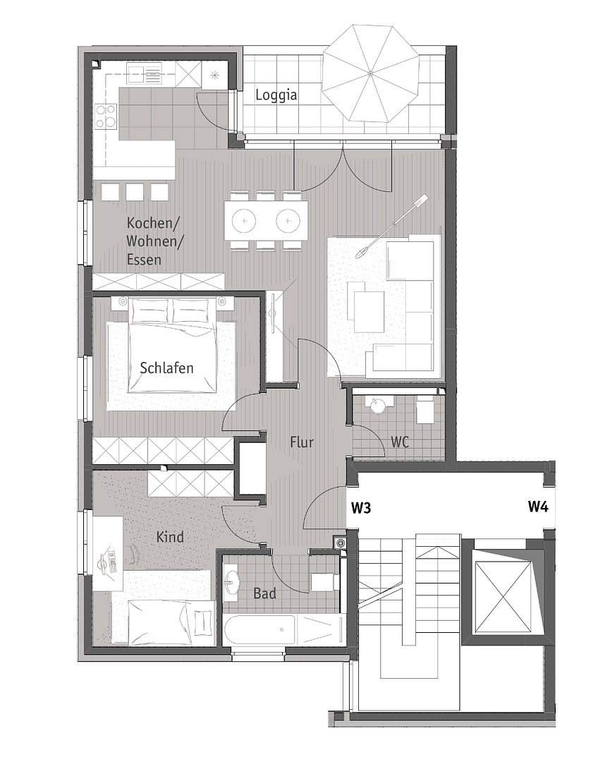Pronájem bytu 3+1 88 m², Seligenstadt, Hessen Pronájem bytu 3+1 88 m², Seligenstadt, Hessen