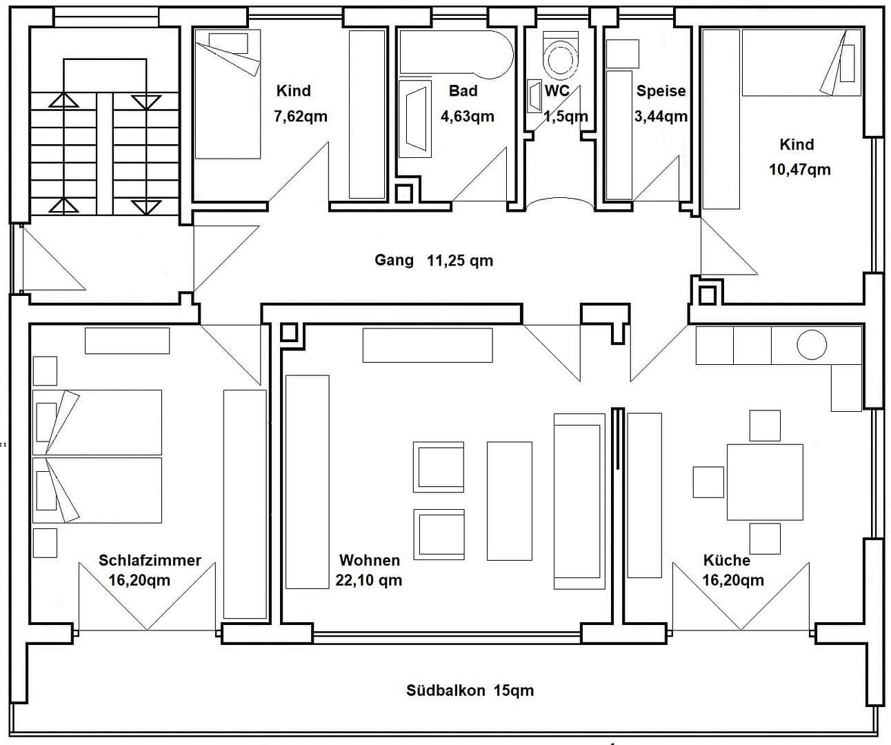 Pronájem bytu 4+1 97 m², Austr. 6, Fischach, Bavorsko Pronájem bytu 4+1 97 m², Austr. 6, Fischach, Bavorsko