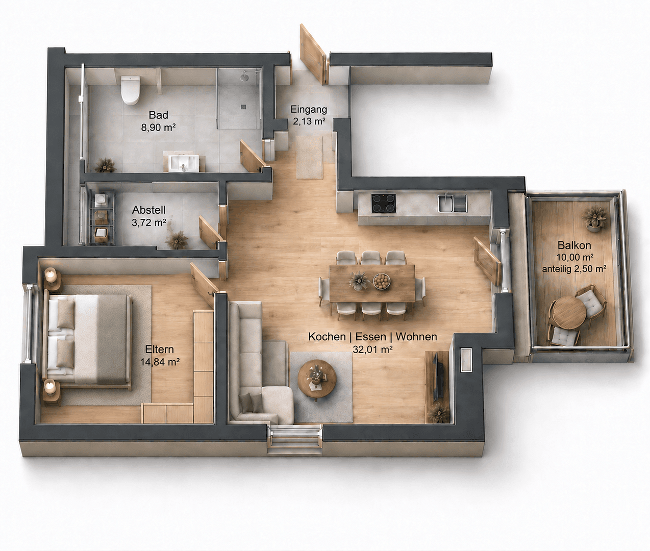 Prodej bytu 2+1 65 m², Maximilianstr. 21-23, Jockgrim, Porýní-Falc Prodej bytu 2+1 65 m², Maximilianstr. 21-23, Jockgrim, Porýní-Falc