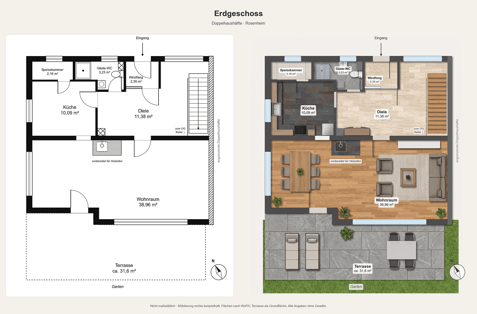 Prodej domu 151 m², pozemek 394 m², Rosenheim, Bavorsko Prodej domu 151 m², pozemek 394 m², Rosenheim, Bavorsko