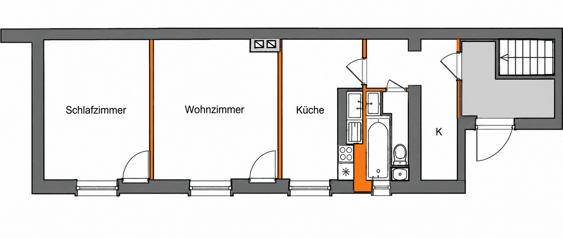 Pronájem bytu 2+1 45 m², Florastr. 38, Krefeld, Severní Porýní-Vestfálsko Pronájem bytu 2+1 45 m², Florastr. 38, Krefeld, Severní Porýní-Vestfálsko