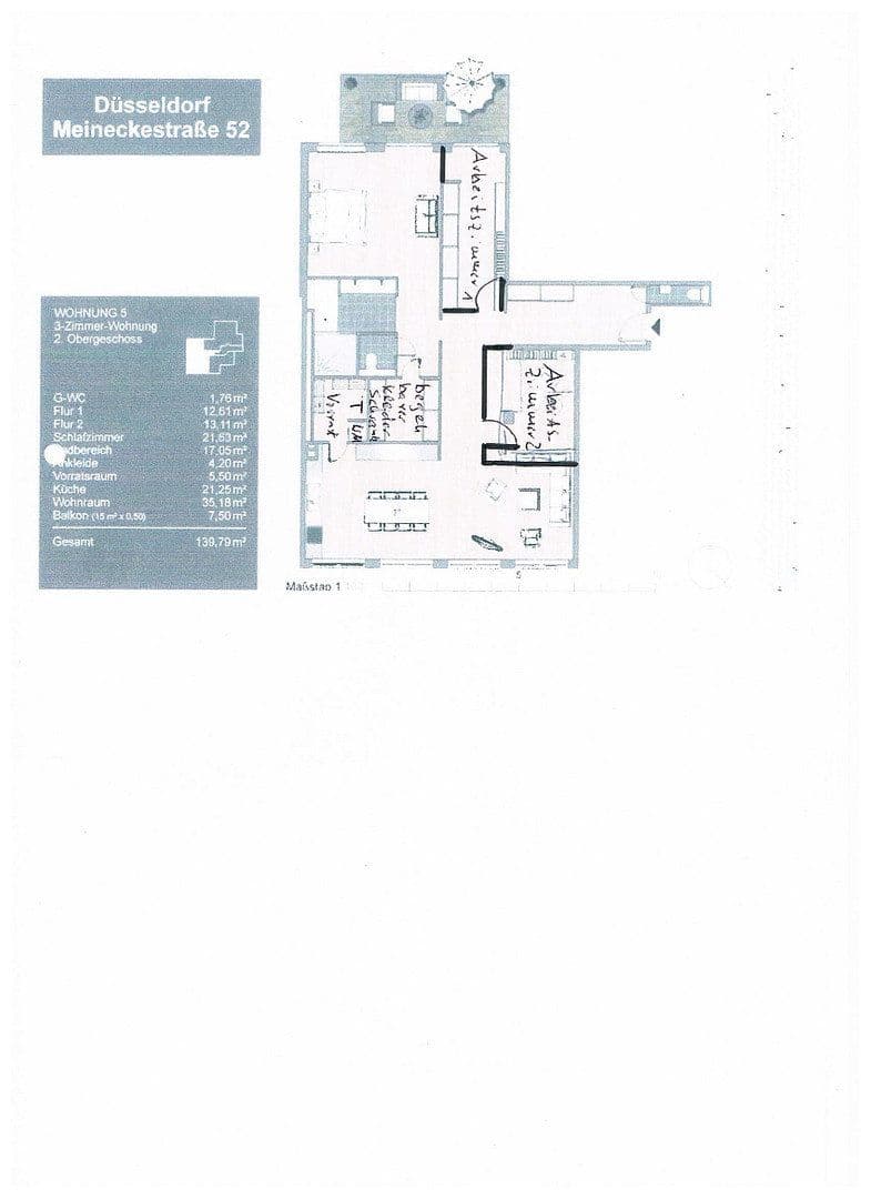 Pronájem bytu 2+kk 135 m², Meineckestr. 52, Düsseldorf, Severní Porýní-Vestfálsko Pronájem bytu 2+kk 135 m², Meineckestr. 52, Düsseldorf, Severní Porýní-Vestfálsko