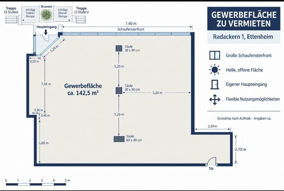 Pronájem nebytového prostoru 142 m², Radackern 1, Ettenheim, Bádensko-Württembersko Pronájem nebytového prostoru 142 m², Radackern 1, Ettenheim, Bádensko-Württembersko