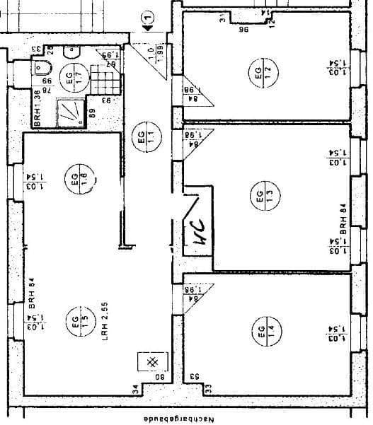 Pronájem bytu 4+1 88 m², Bernburger Straße 16, Dessau-Roßlau, Sasko-Anhaltsko Pronájem bytu 4+1 88 m², Bernburger Straße 16, Dessau-Roßlau, Sasko-Anhaltsko