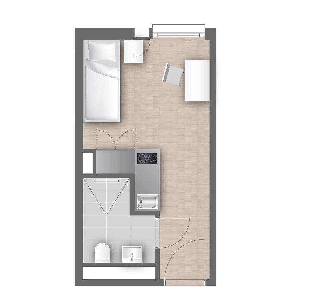 Pronájem bytu 1+1 20 m², Landsberger Strasse 441, München, Bavorsko Pronájem bytu 1+1 20 m², Landsberger Strasse 441, München, Bavorsko