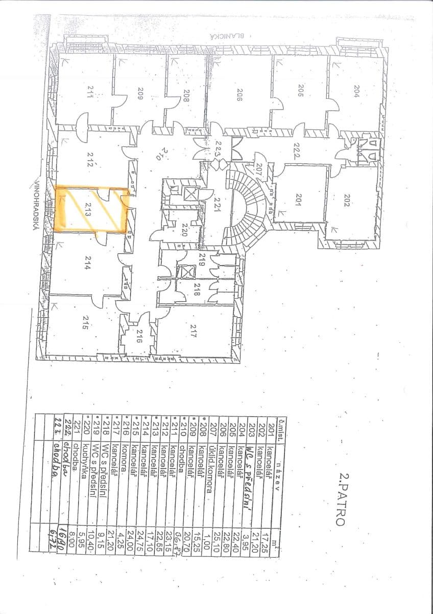 Pronájem kanceláře 17 m², Blanická, Praha, Praha Pronájem kanceláře 17 m², Blanická, Praha, Praha