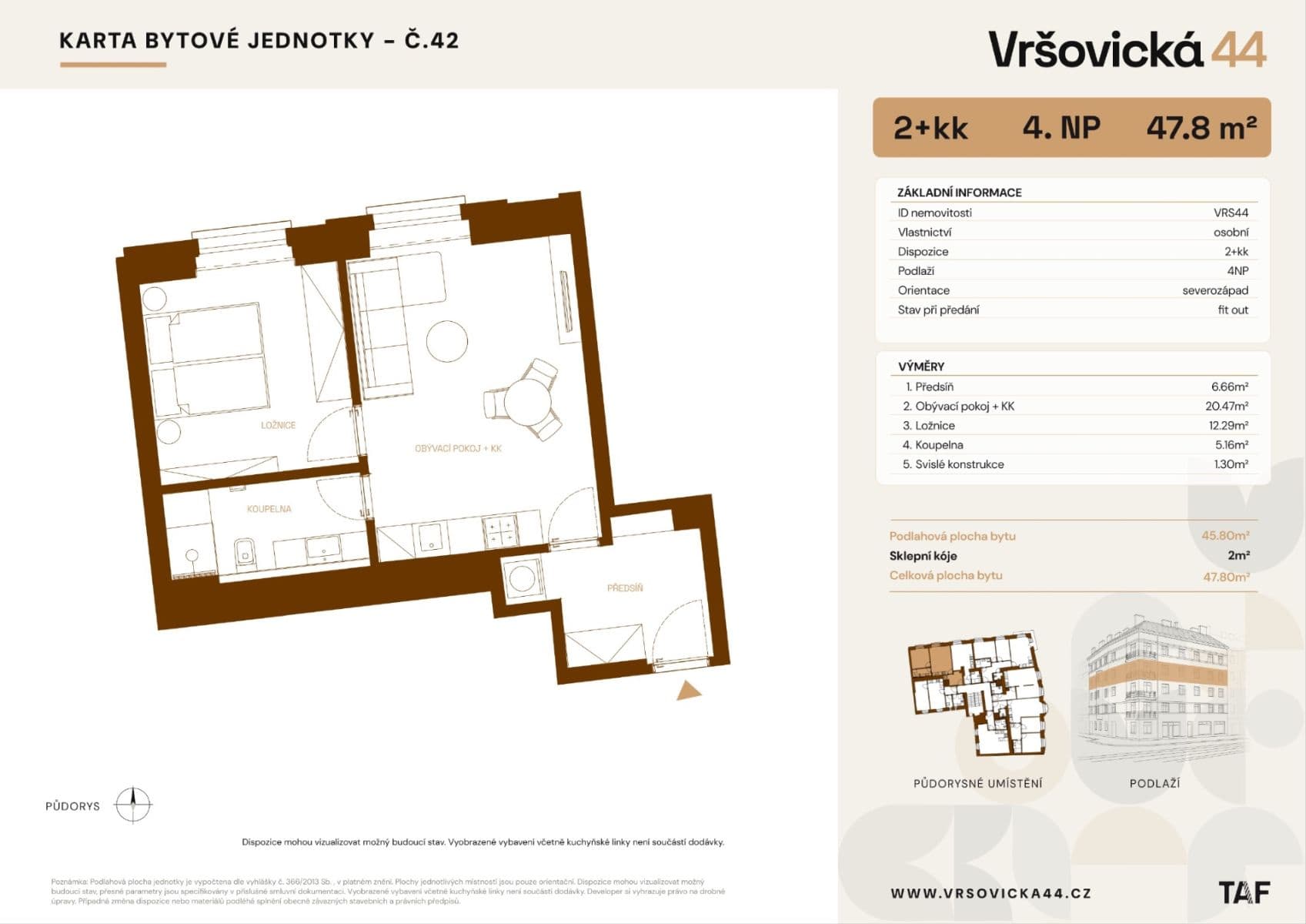 Prodej bytu 2+kk 48 m², Vršovická, Praha, Praha Prodej bytu 2+kk 48 m², Vršovická, Praha, Praha