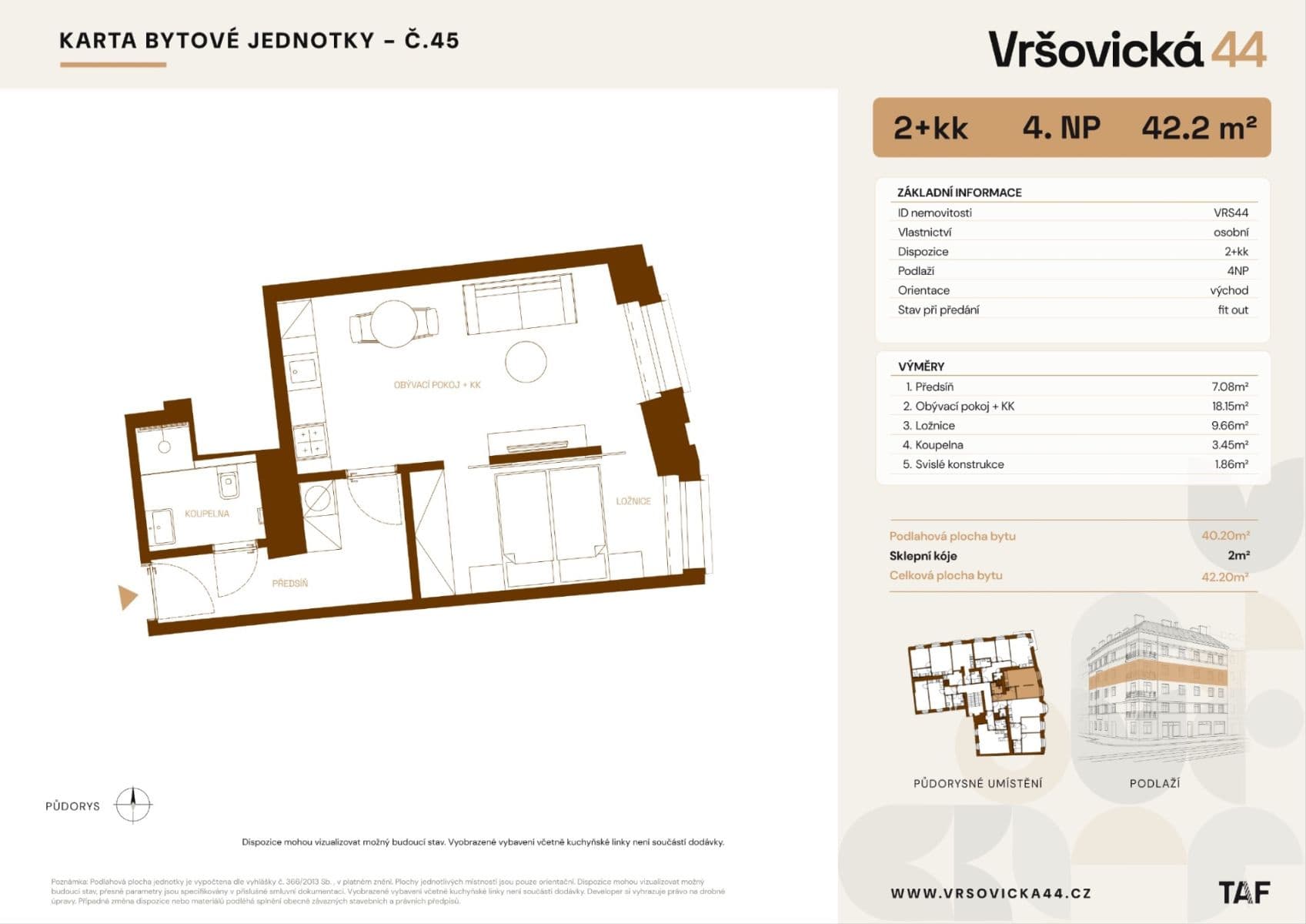 Prodej bytu 2+kk 42 m², Vršovická, Praha, Praha Prodej bytu 2+kk 42 m², Vršovická, Praha, Praha