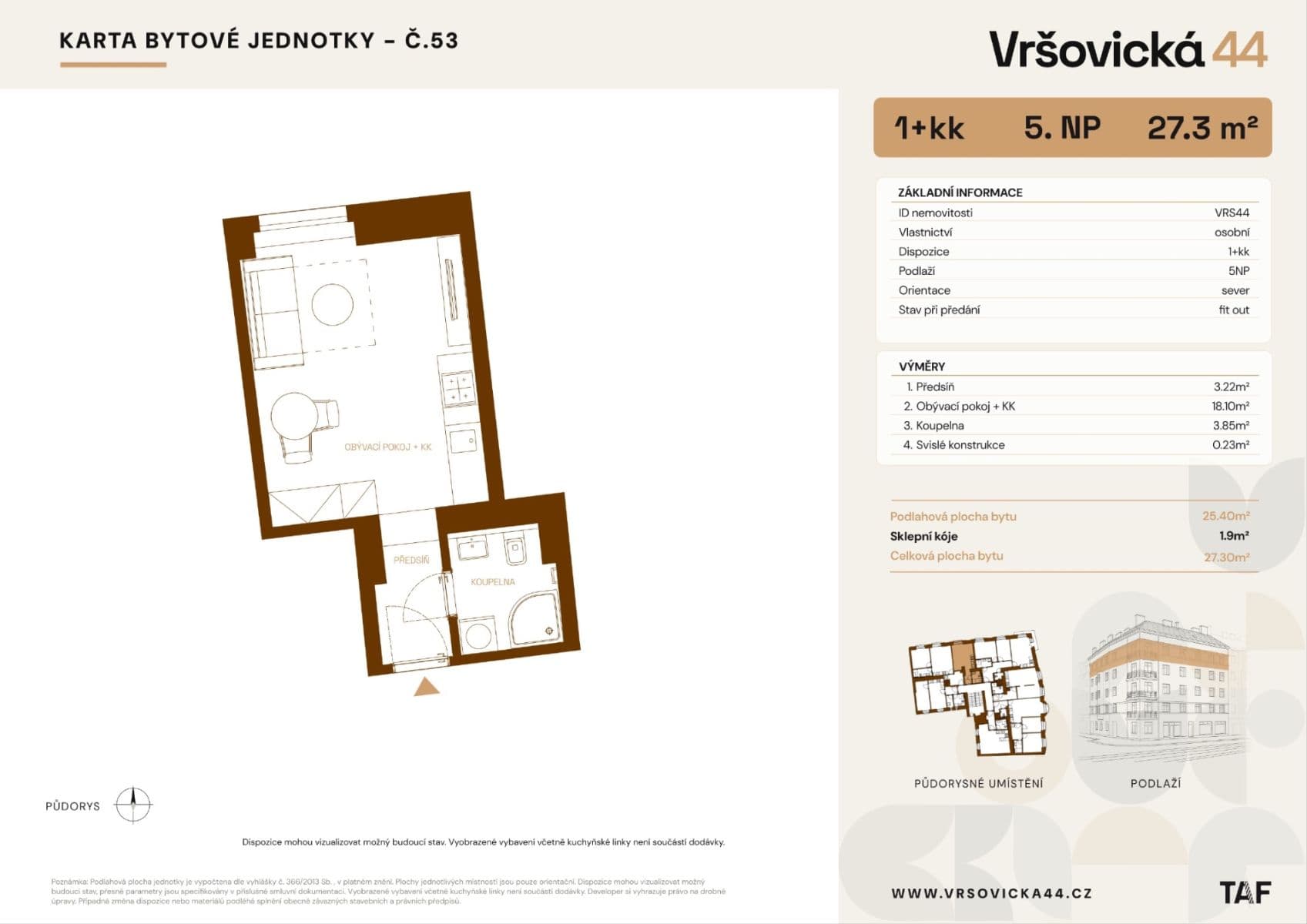 Prodej bytu 1+kk 27 m², Vršovická, Praha, Praha Prodej bytu 1+kk 27 m², Vršovická, Praha, Praha