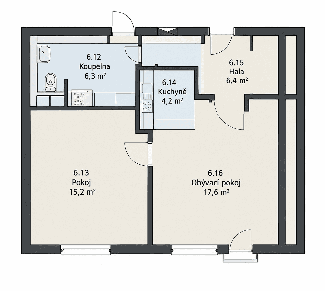 Prodej bytu 2+kk 50 m², Přemyslova, Kralupy nad Vltavou, Středočeský kraj Prodej bytu 2+kk 50 m², Přemyslova, Kralupy nad Vltavou, Středočeský kraj