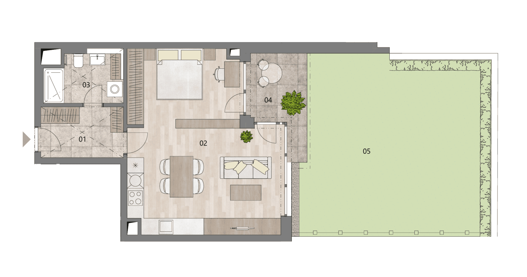 Pronájem bytu 2+kk 53 m², Za Pískovnou, Praha, Praha Pronájem bytu 2+kk 53 m², Za Pískovnou, Praha, Praha