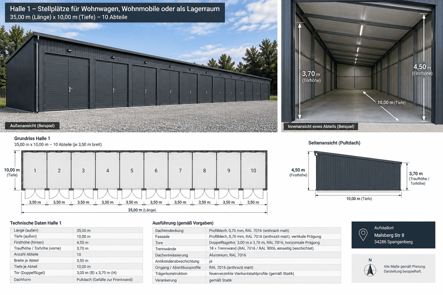 Pronájem garáže 11.000 m², Malsberg Str 8, Spangenberg, Hessen Pronájem garáže 11.000 m², Malsberg Str 8, Spangenberg, Hessen