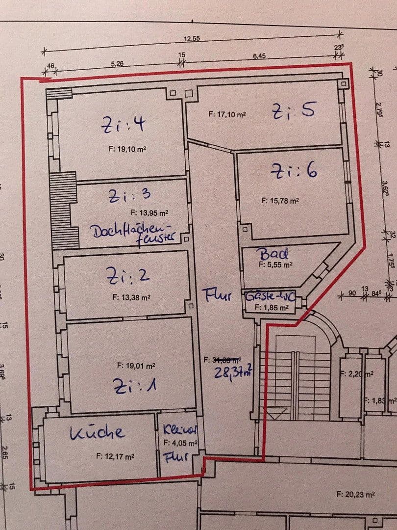 Pronájem bytu 6+1 151 m², Reichenhainer Str. 52, Chemnitz, Sasko Pronájem bytu 6+1 151 m², Reichenhainer Str. 52, Chemnitz, Sasko