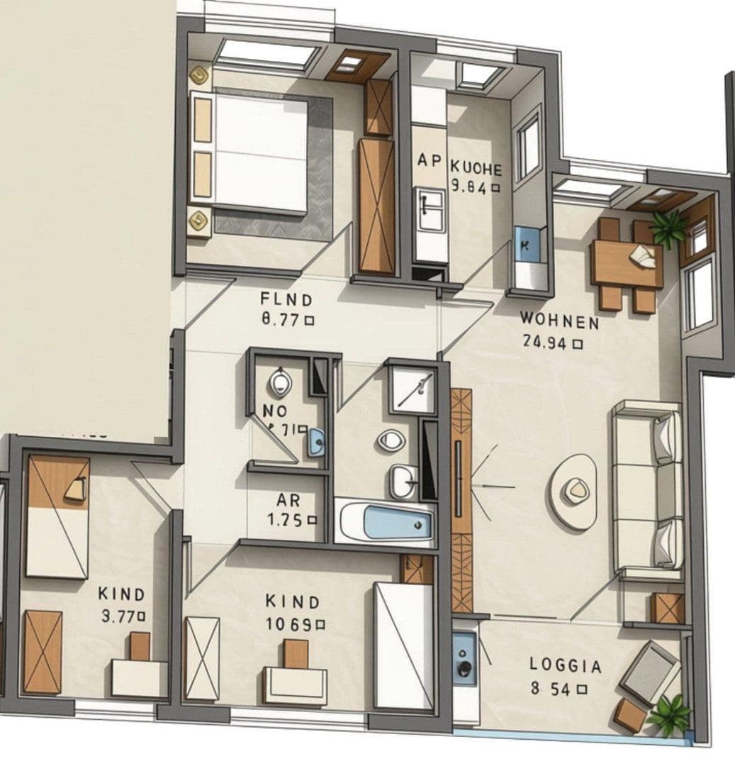 Prodej bytu 4+1 92 m², Dörpfeldstr., Erkrath, Severní Porýní-Vestfálsko Prodej bytu 4+1 92 m², Dörpfeldstr., Erkrath, Severní Porýní-Vestfálsko