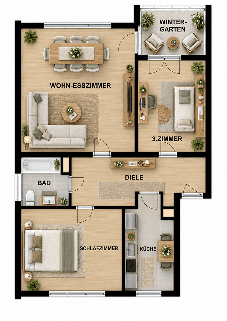 Pronájem bytu 3+1 80 m², Rodgau, Hessen Pronájem bytu 3+1 80 m², Rodgau, Hessen