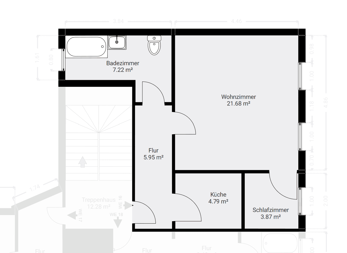 Pronájem bytu 2+1 44 m², Sieverstorstraße 1, Magdeburg, Sasko-Anhaltsko Pronájem bytu 2+1 44 m², Sieverstorstraße 1, Magdeburg, Sasko-Anhaltsko