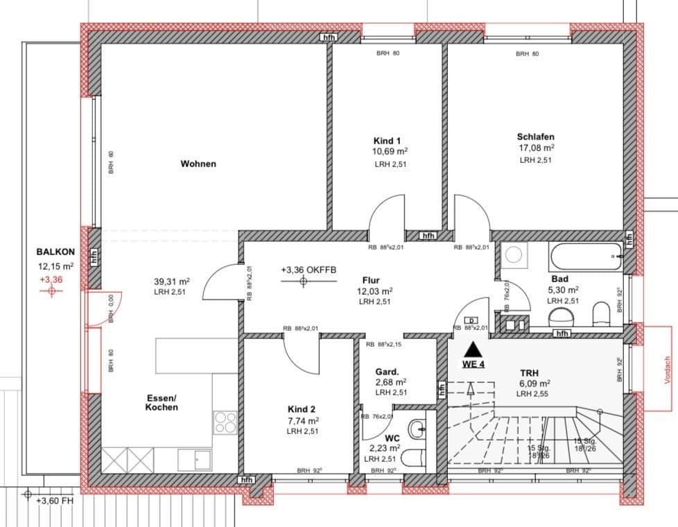 Pronájem bytu 4+1 100 m², Neckargemünd, Bádensko-Württembersko Pronájem bytu 4+1 100 m², Neckargemünd, Bádensko-Württembersko