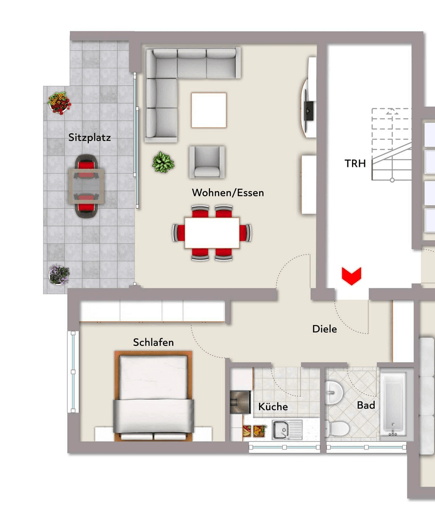 Pronájem bytu 2+1 65 m², Kehl, Bádensko-Württembersko Pronájem bytu 2+1 65 m², Kehl, Bádensko-Württembersko