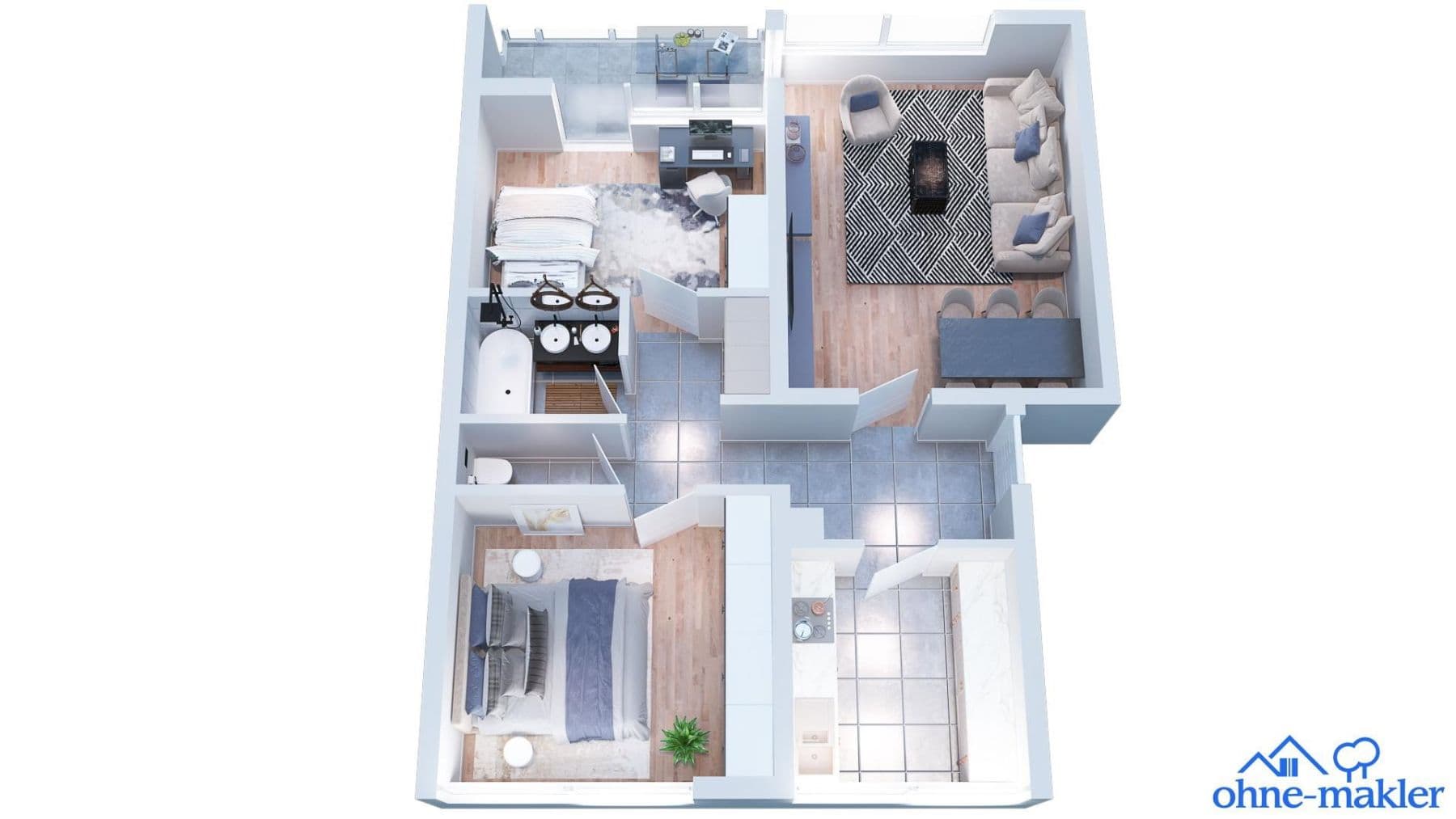 Prodej bytu 3+1 76 m², Traminerweg 74, Ulm, Bádensko-Württembersko Prodej bytu 3+1 76 m², Traminerweg 74, Ulm, Bádensko-Württembersko