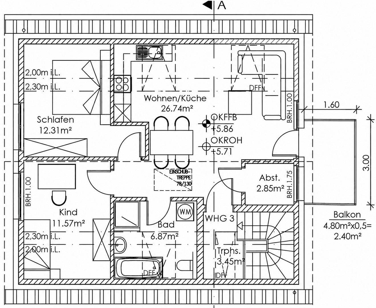 Pronájem bytu 3+1 63 m², Norderstedt, Šlesvicko-Holštýnsko Pronájem bytu 3+1 63 m², Norderstedt, Šlesvicko-Holštýnsko