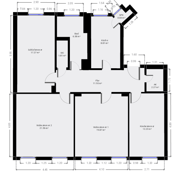 Pronájem bytu 4+1 103 m², Freiberg, Sasko Pronájem bytu 4+1 103 m², Freiberg, Sasko