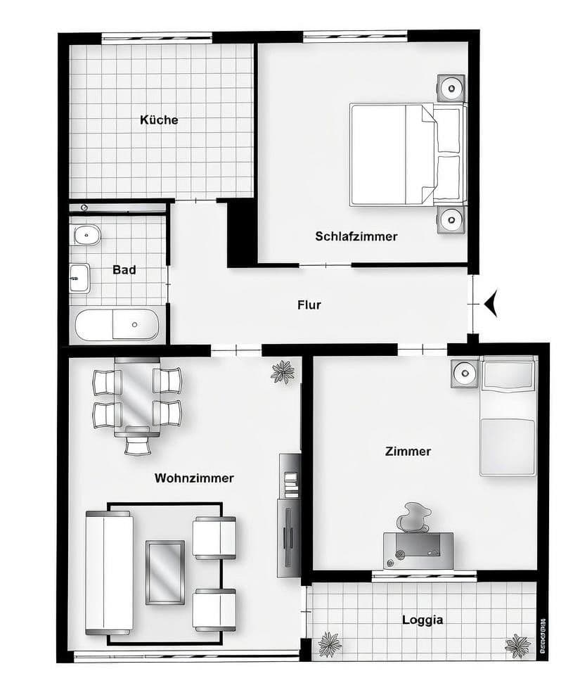 Prodej bytu 3+1 67 m², Ludwigstr.54, Neu-Ulm, Bavorsko Prodej bytu 3+1 67 m², Ludwigstr.54, Neu-Ulm, Bavorsko