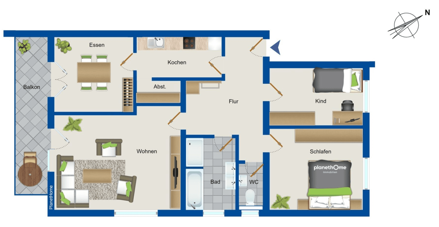 Pronájem bytu 4+1 105 m², Orchideenweg 3, Stutensee, Bádensko-Württembersko Pronájem bytu 4+1 105 m², Orchideenweg 3, Stutensee, Bádensko-Württembersko