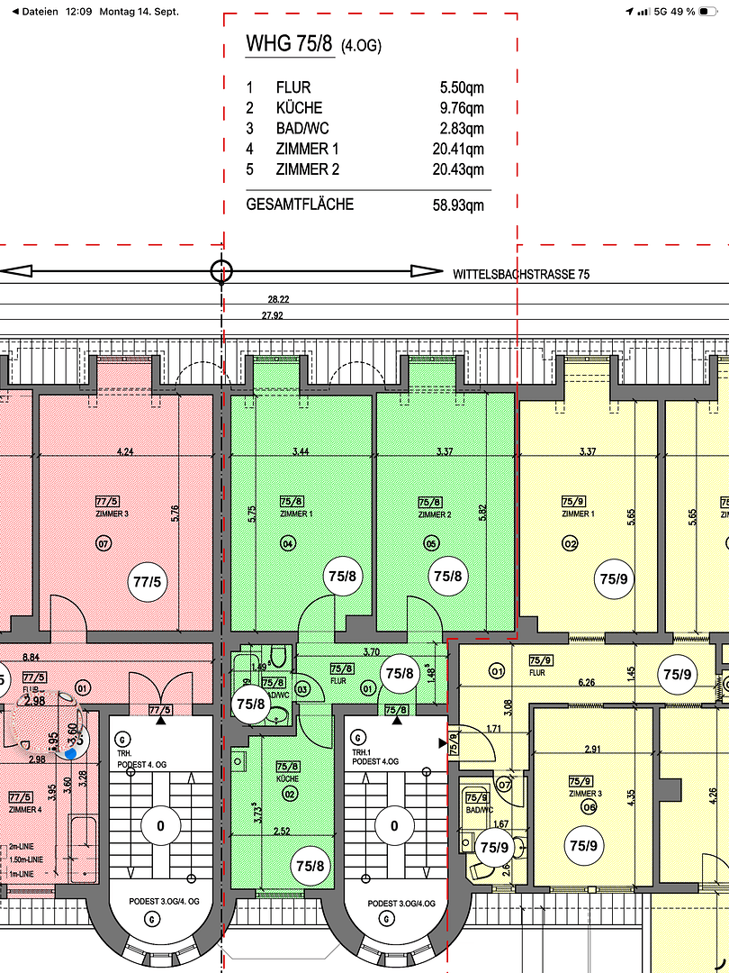 Prodej bytu 2+1 59 m², Wittelsbachstraße 75, Ludwigshafen, Porýní-Falc Prodej bytu 2+1 59 m², Wittelsbachstraße 75, Ludwigshafen, Porýní-Falc