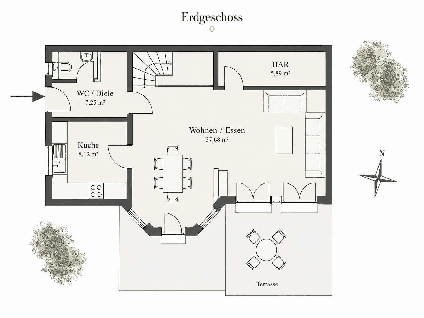Prodej domu 123 m², pozemek 420 m², In der Gottesau 4, Bruchsal, Bádensko-Württembersko Prodej domu 123 m², pozemek 420 m², In der Gottesau 4, Bruchsal, Bádensko-Württembersko