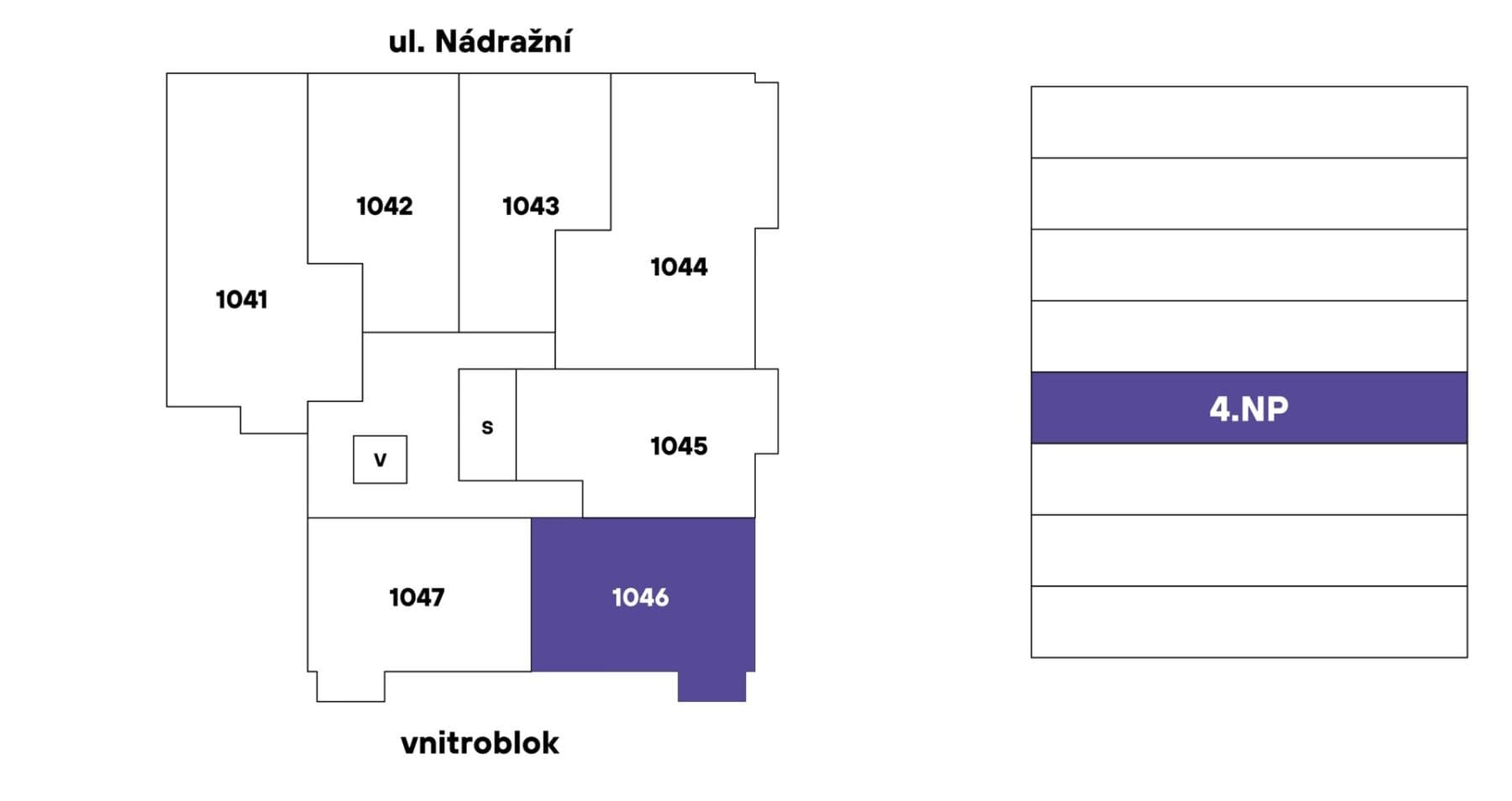 Prodej bytu 2+kk 47 m², Nádražní, Praha, Praha Prodej bytu 2+kk 47 m², Nádražní, Praha, Praha