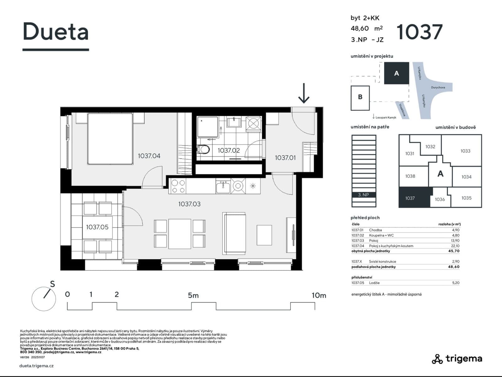 Prodej bytu 2+kk 46 m², Vosátkova, Praha, Praha Prodej bytu 2+kk 46 m², Vosátkova, Praha, Praha