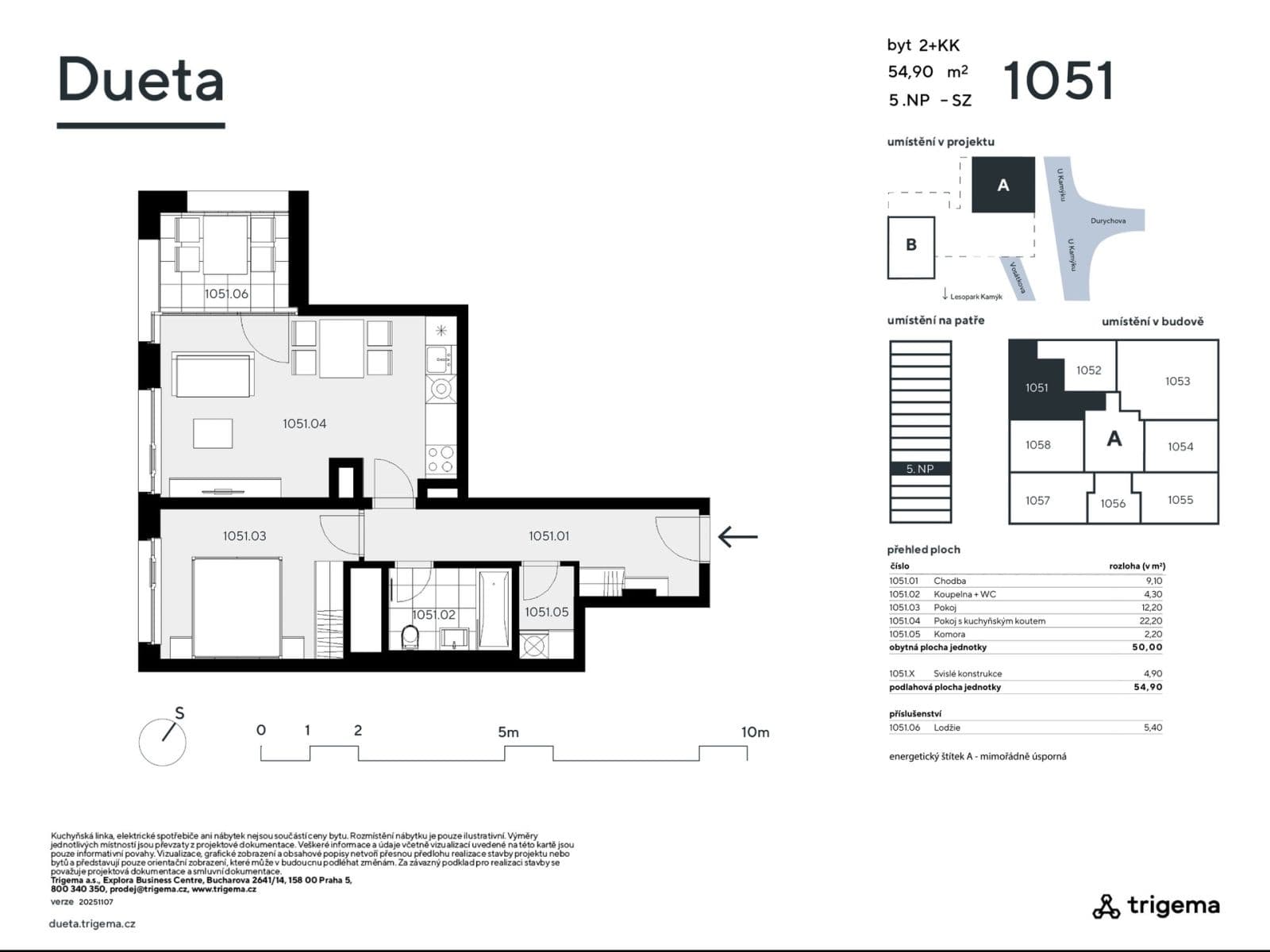 Prodej bytu 2+kk 50 m², Vosátkova, Praha, Praha Prodej bytu 2+kk 50 m², Vosátkova, Praha, Praha