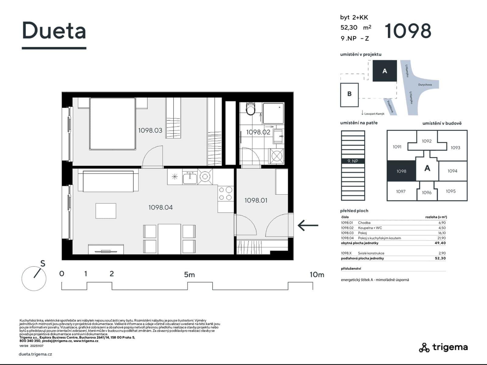Prodej bytu 2+kk 49 m², Vosátkova, Praha, Praha Prodej bytu 2+kk 49 m², Vosátkova, Praha, Praha