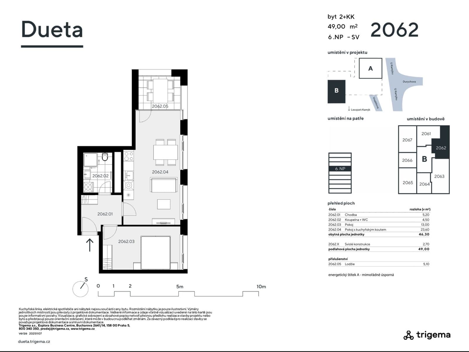 Prodej bytu 2+kk 46 m², Vosátkova, Praha, Praha Prodej bytu 2+kk 46 m², Vosátkova, Praha, Praha