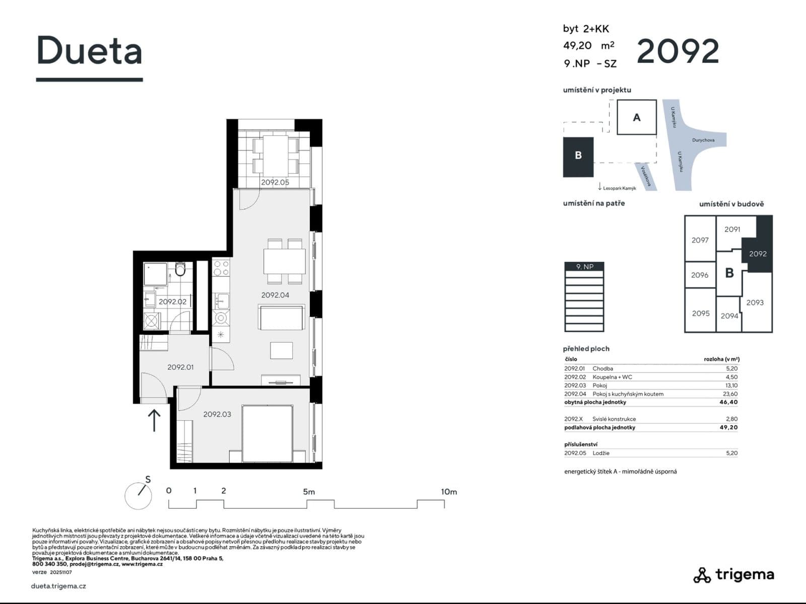 Prodej bytu 2+kk 46 m², Vosátkova, Praha, Praha Prodej bytu 2+kk 46 m², Vosátkova, Praha, Praha