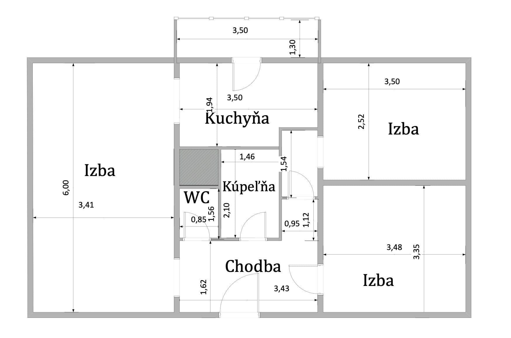 Prodej bytu 3+1 65 m², Na hlinách, Trnava, Trnavský kraj Prodej bytu 3+1 65 m², Na hlinách, Trnava, Trnavský kraj