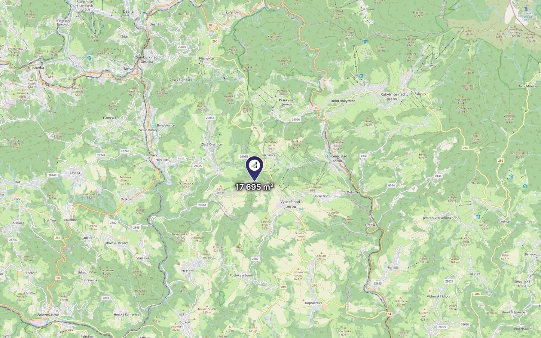 Prodej pozemku 1.475 m², Vysoké nad Jizerou, Liberecký kraj Prodej pozemku 1.475 m², Vysoké nad Jizerou, Liberecký kraj